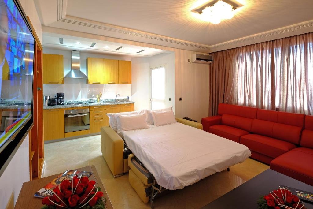 Appartement de luxe avec un lit au cœur de Gueliz
