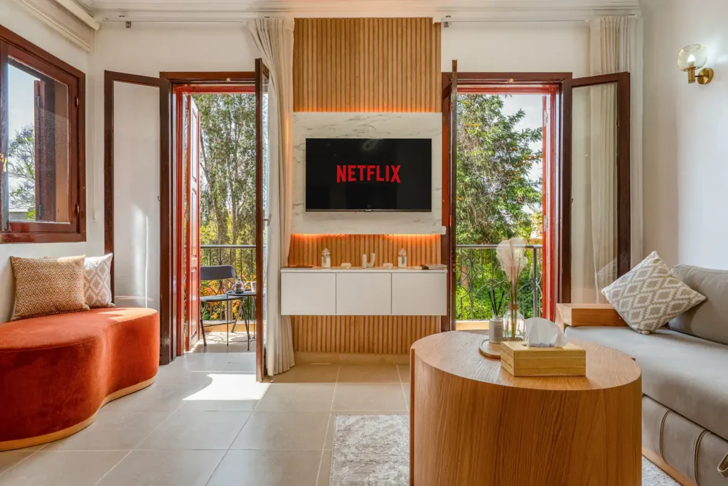 Oasis chic 2 chambres | Netflix, climatisation et balcon