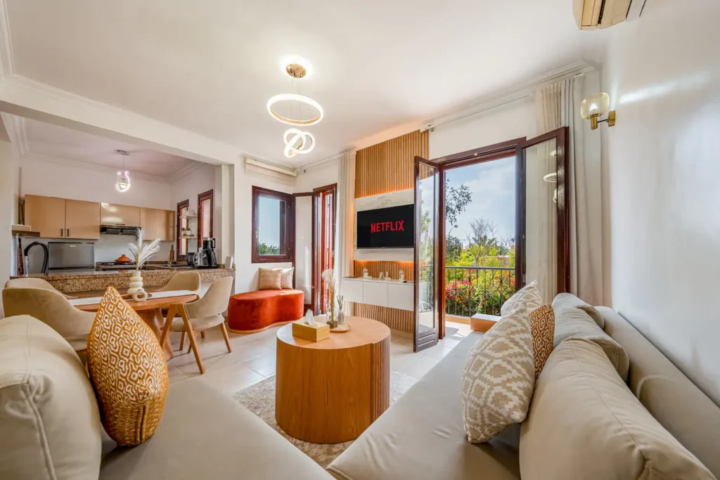 Oasis chic 2 chambres | Netflix, climatisation et balcon