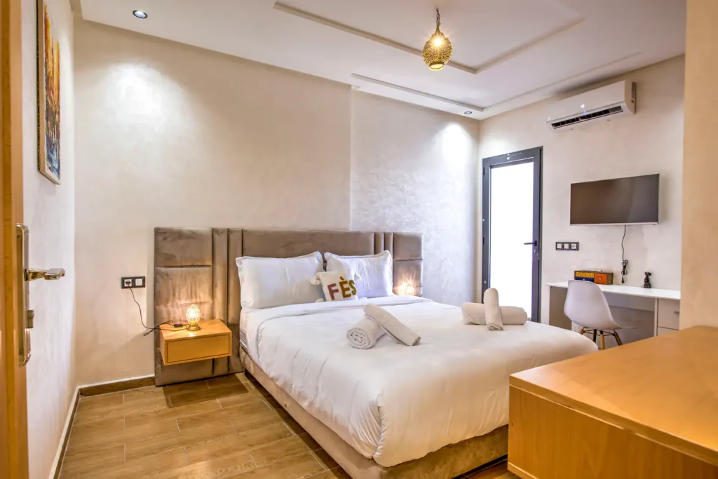 Appartement spacieux – Centre-ville et gare de Fès