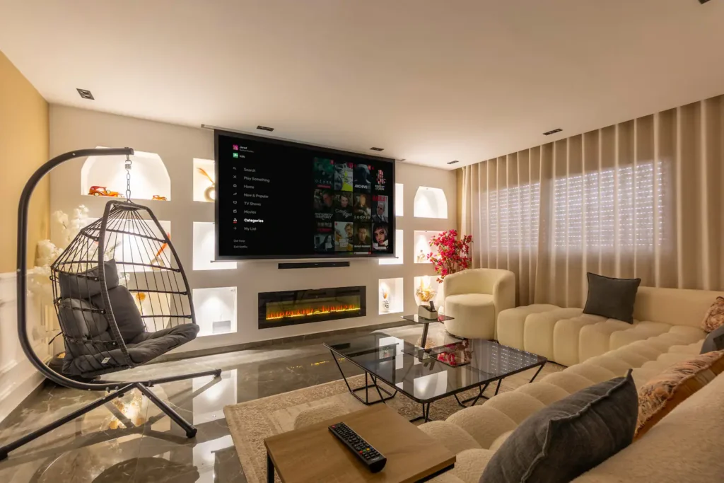 Appartement avec salle de cinéma