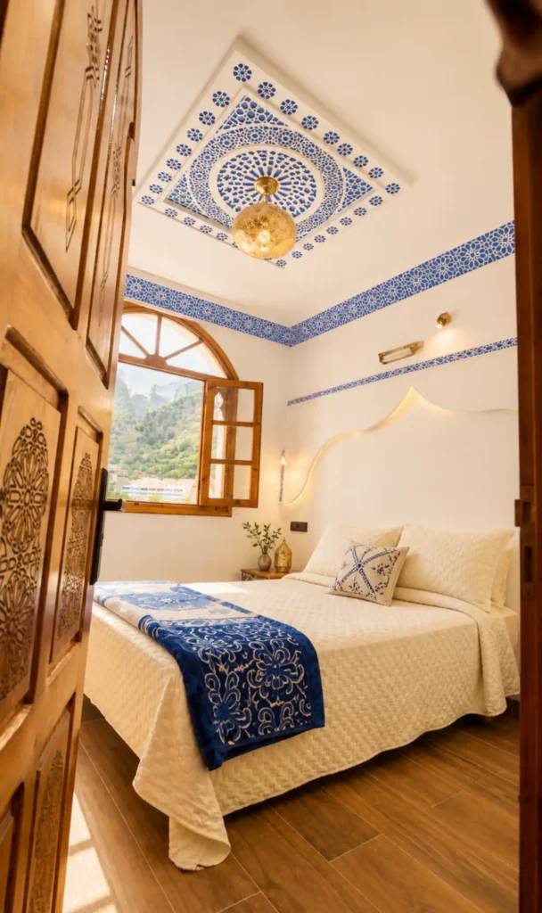 Maison bleue · Chefchaouen · 2 chambres · 3 lits · 1 salle de bain privée